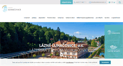 Desktop Screenshot of lazneluhacovice.cz
